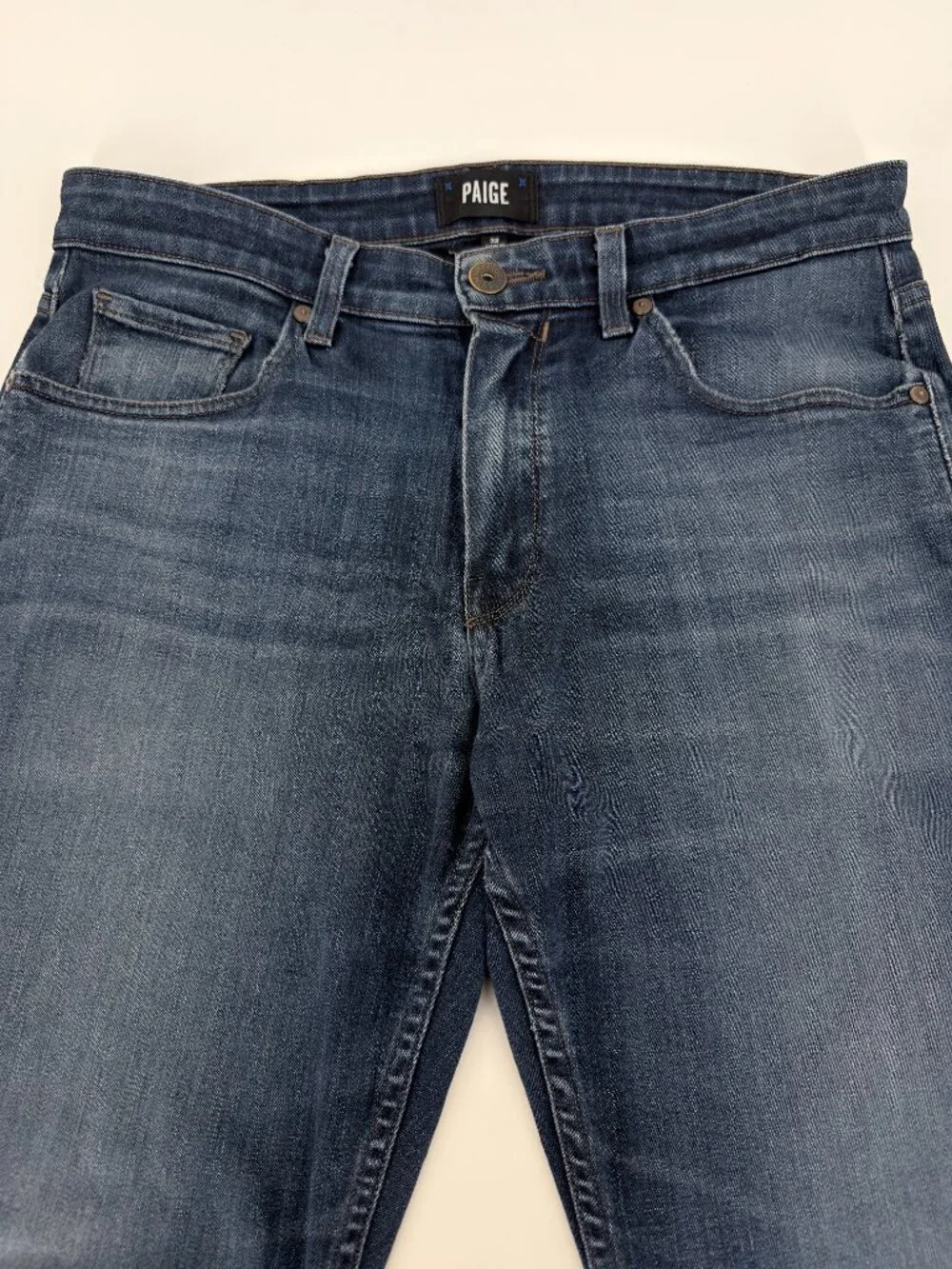 PAIGE Lennox Premium Stretch Jeans Medium Wash 36x33 USA